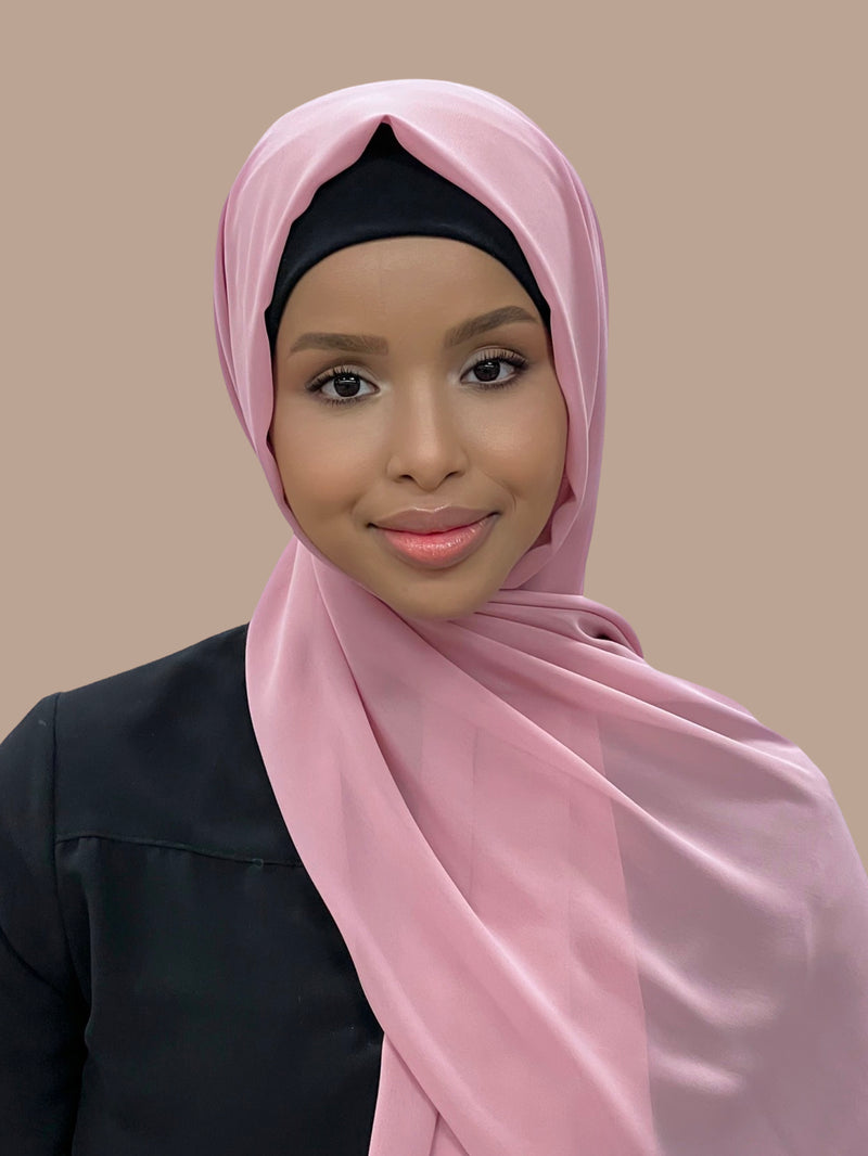 Luxury Chiffon Hijab-Blush Rose - Modish Hijab